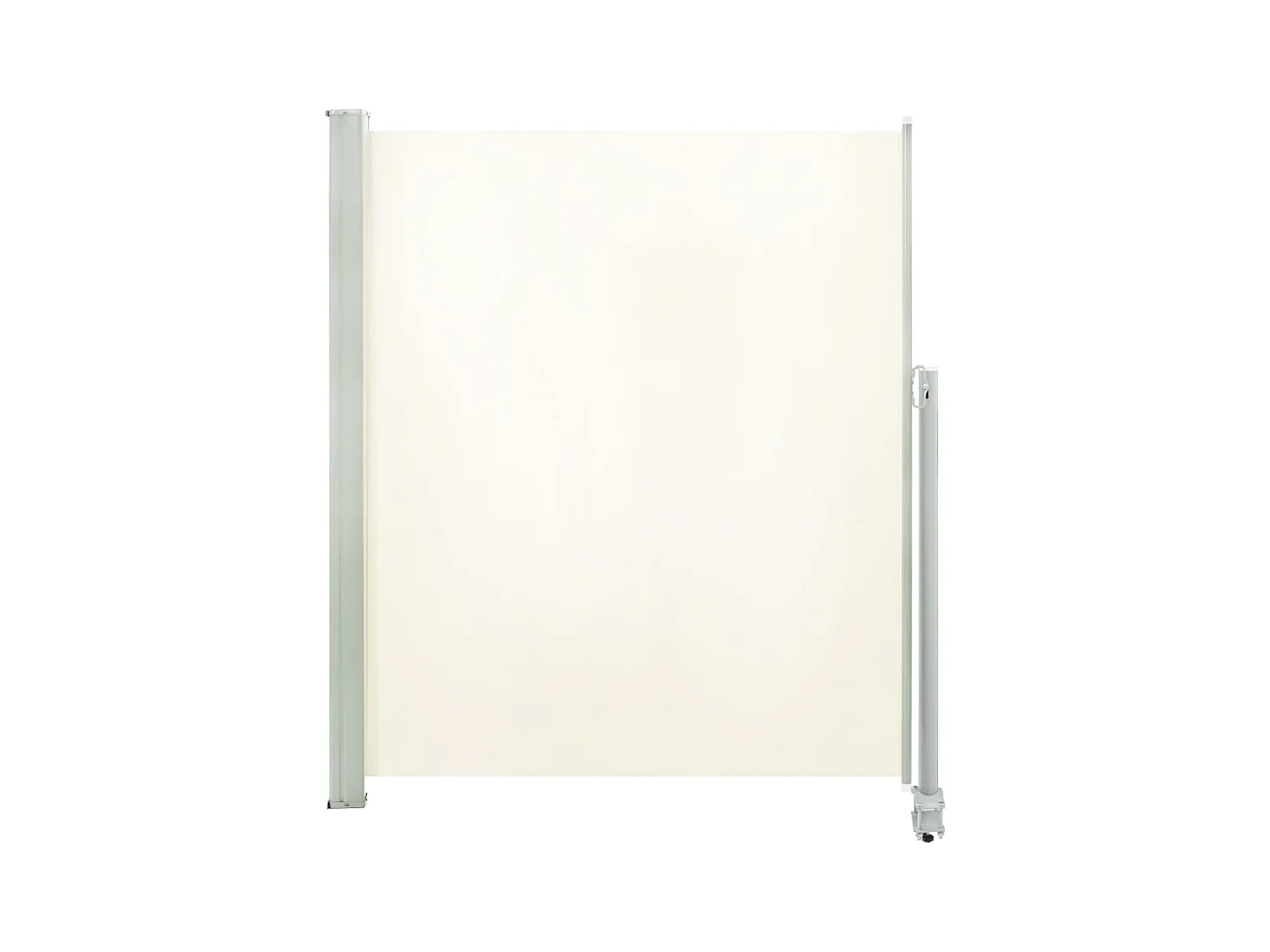 Auvent latéral rétractable de patio 160x300 Blanc cassé