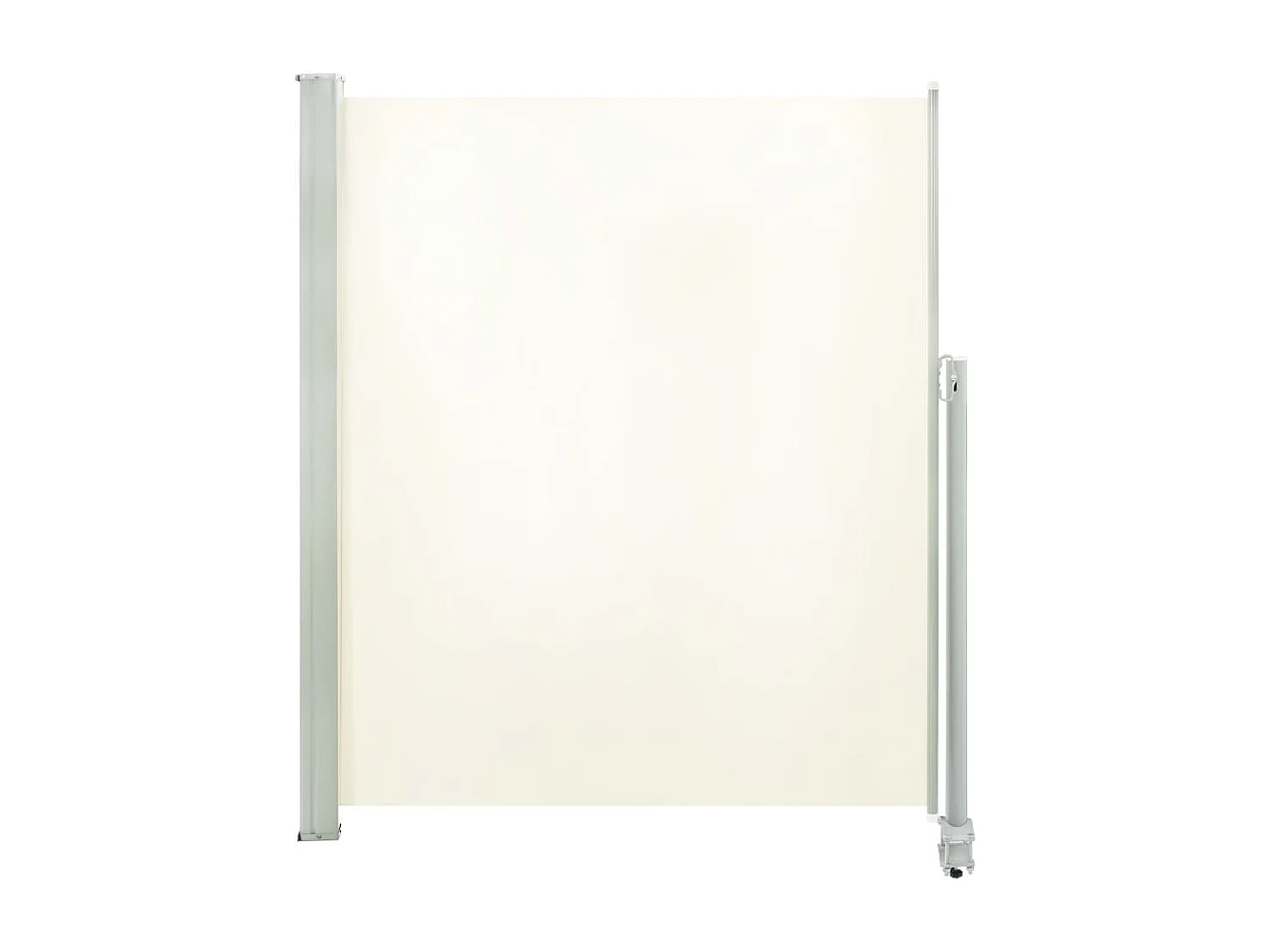 Auvent latéral rétractable de patio 160x300 Blanc cassé