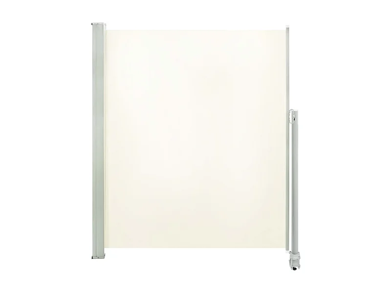 Auvent latéral rétractable de patio 160x300 Blanc cassé