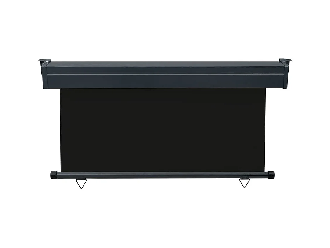 Auvent latéral de balcon 140x250 Noir 2
