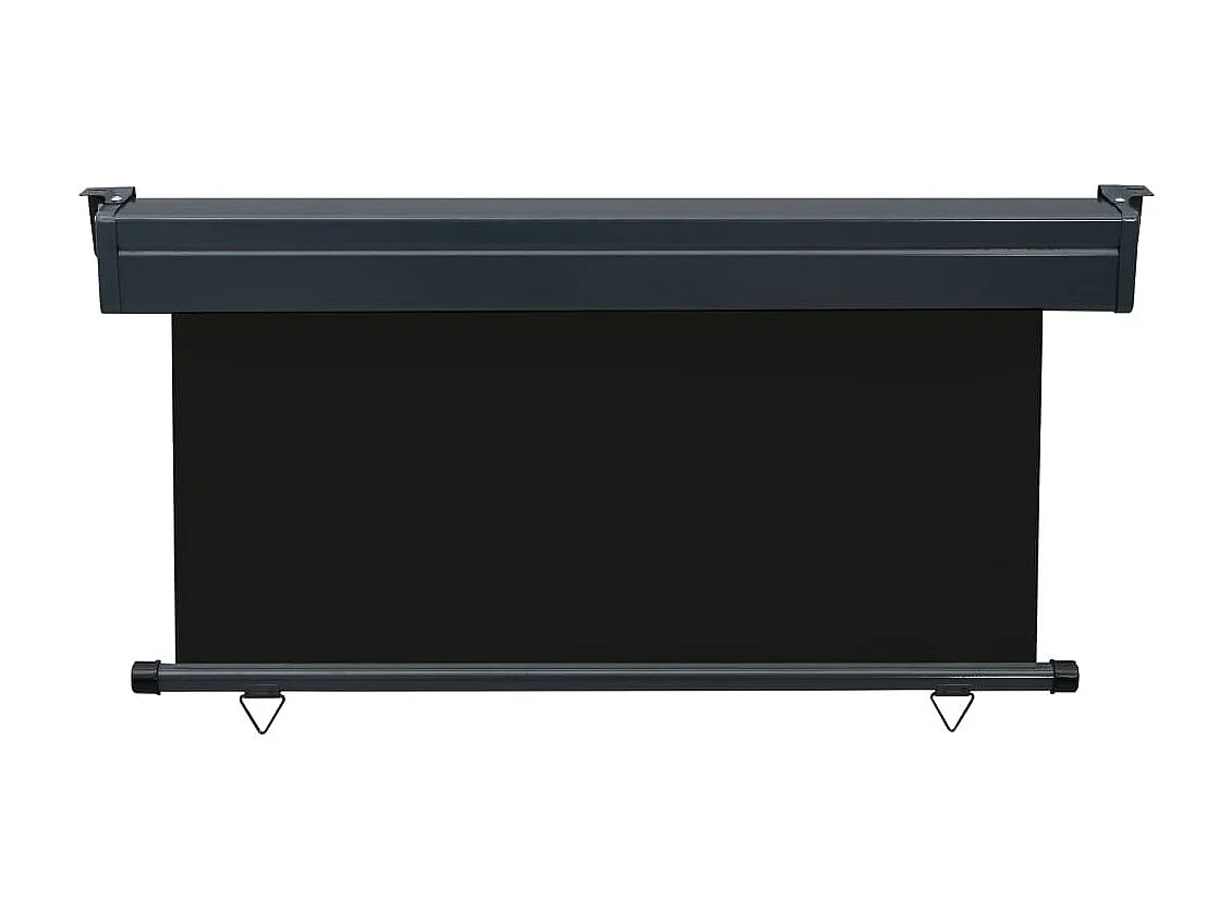 Auvent latéral de balcon 140x250 Noir 2
