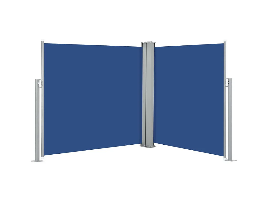 Auvent latéral rétractable Bleu 100x600