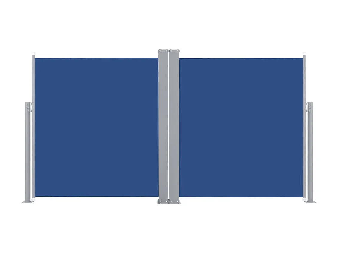 Auvent latéral rétractable Bleu 100x600