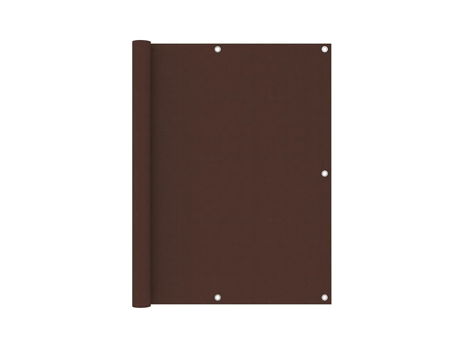 Écran de balcon Marron 120x500 Tissu Oxford