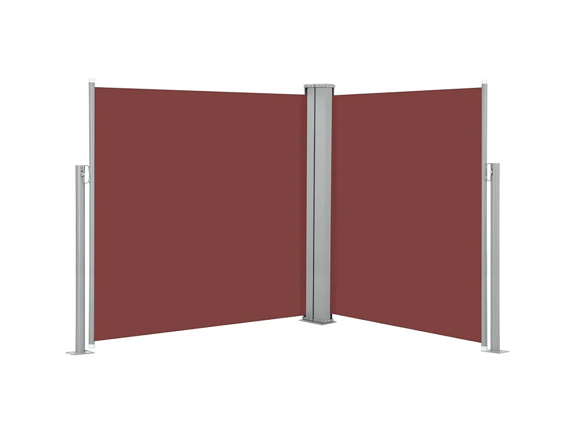 Auvent latéral rétractable Marron 140x600