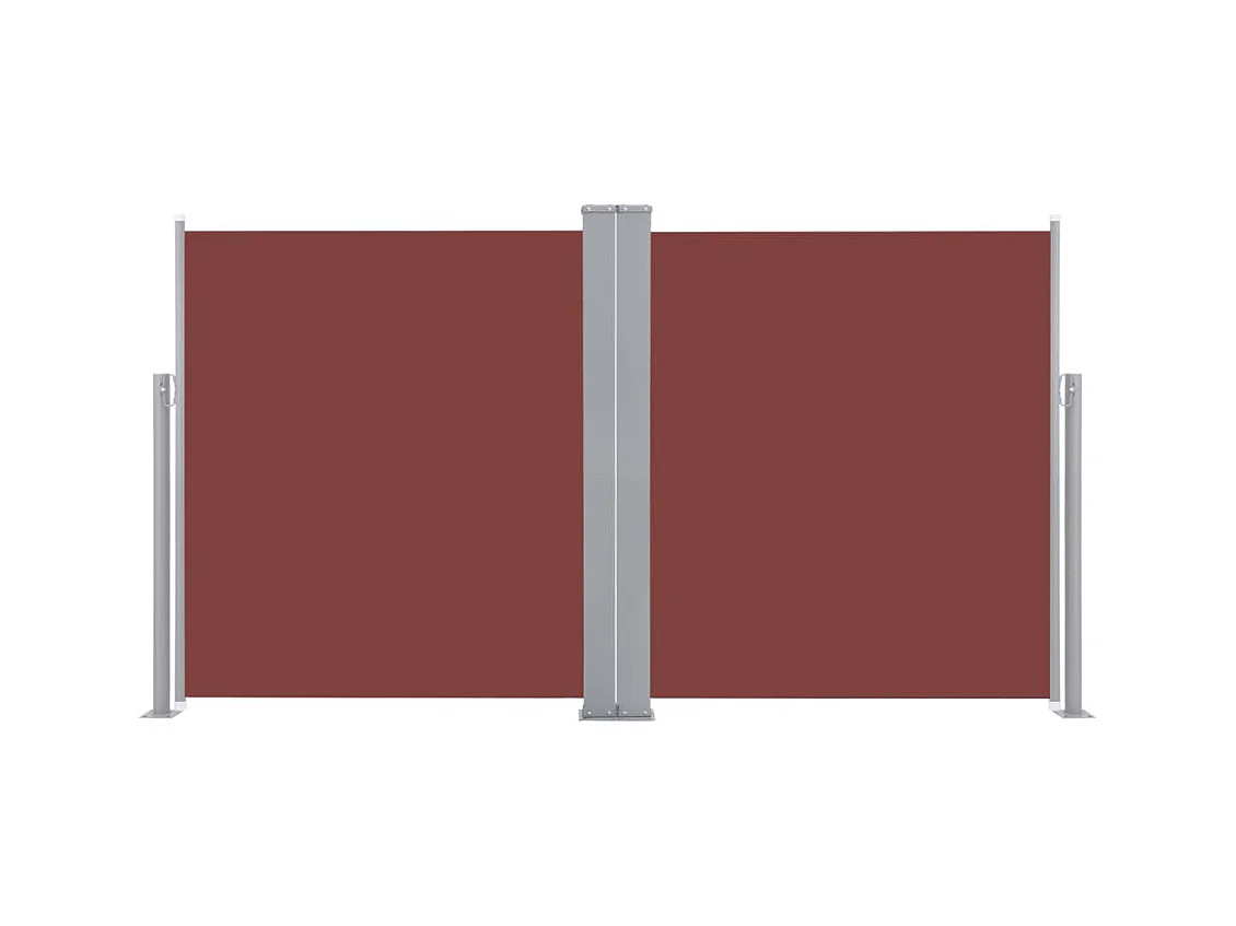 Auvent latéral rétractable Marron 140x600