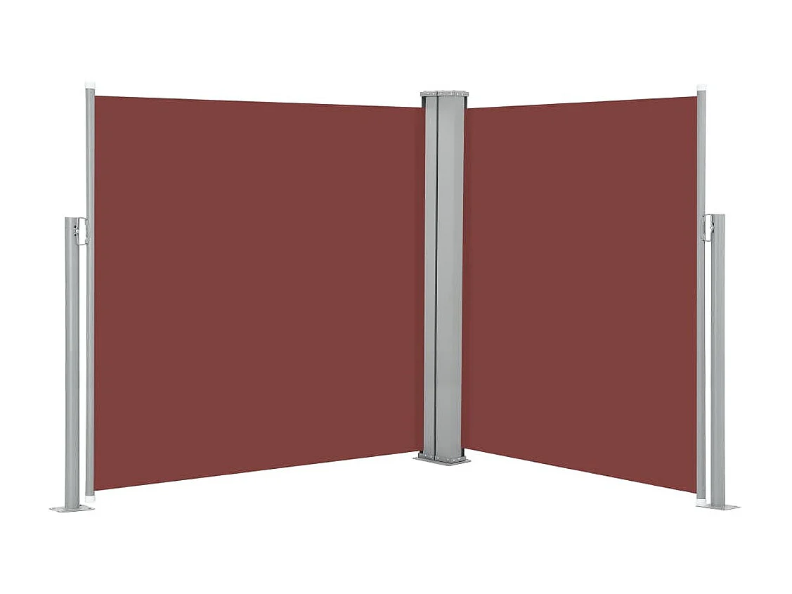 Auvent latéral rétractable Marron 140x600