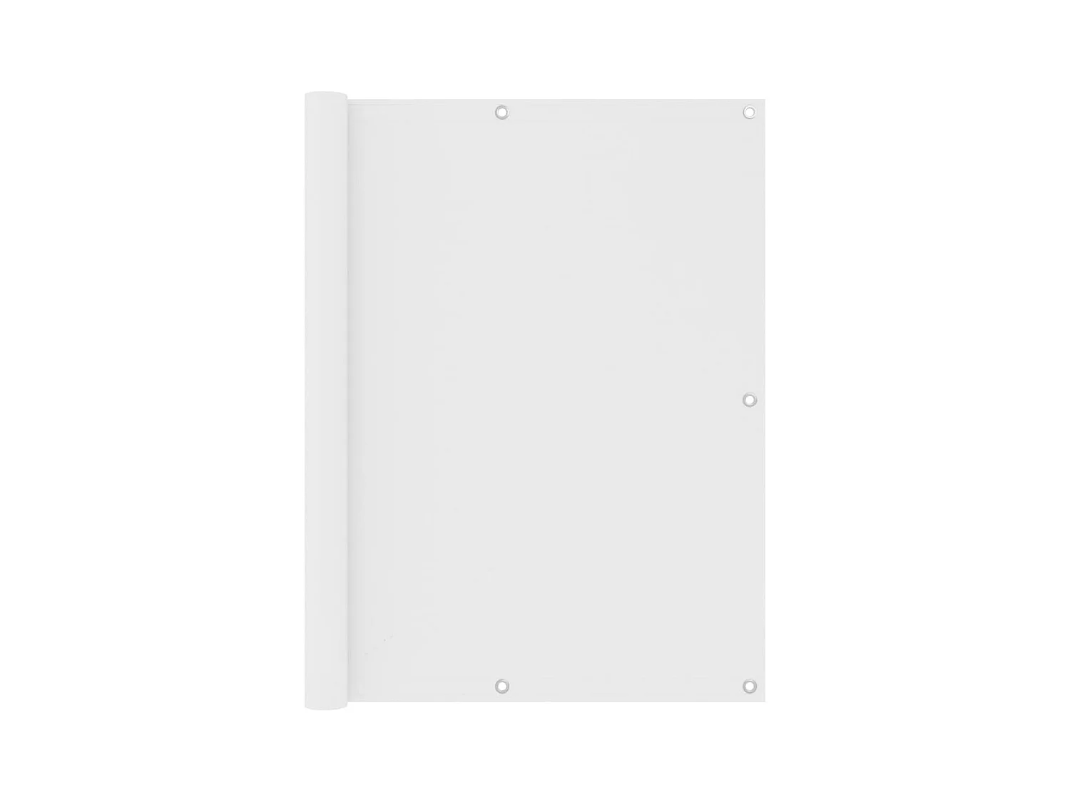 Écran de balcon Blanc 120x600 Tissu Oxford