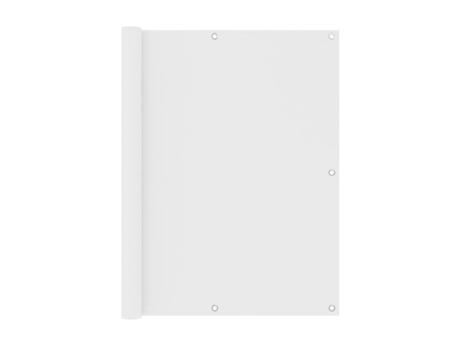 Écran de balcon Blanc 120x600 Tissu Oxford