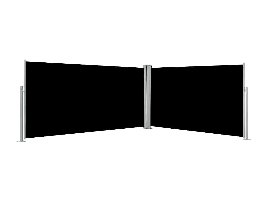 Auvent latéral rétractable Noir 160x600