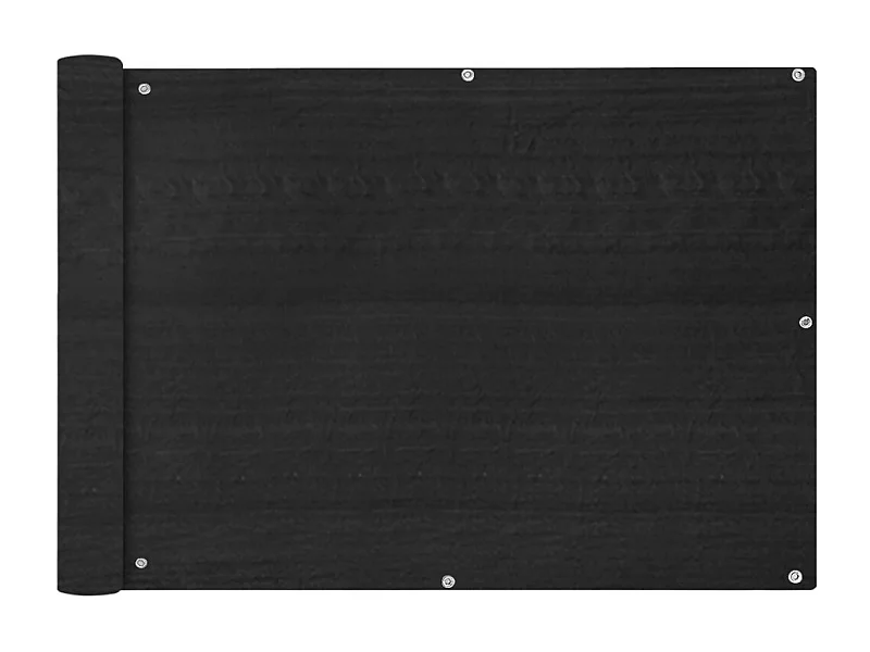 Écran de balcon en PEHD anthracite de 75x400