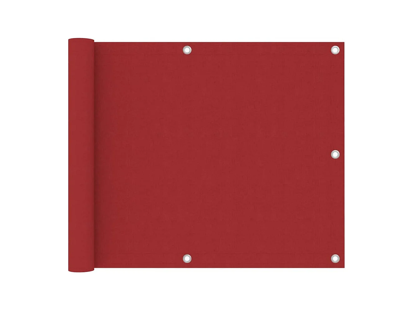 Écran de balcon Rouge 75x600 Tissu Oxford