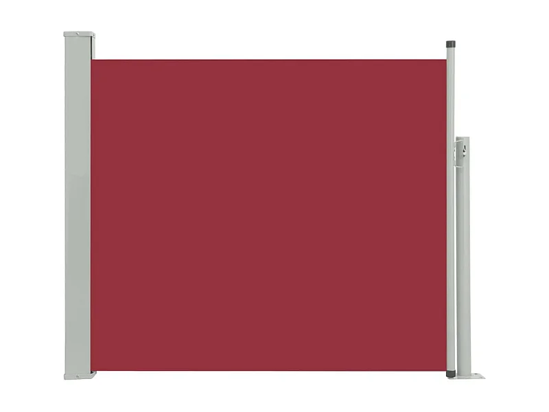 Auvent latéral rétractable de patio 100x300 Rouge
