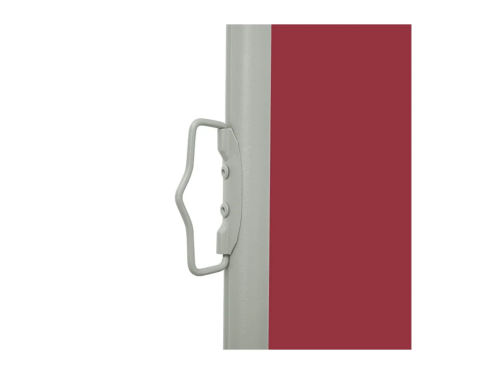 Auvent latéral rétractable de patio 100x300 Rouge
