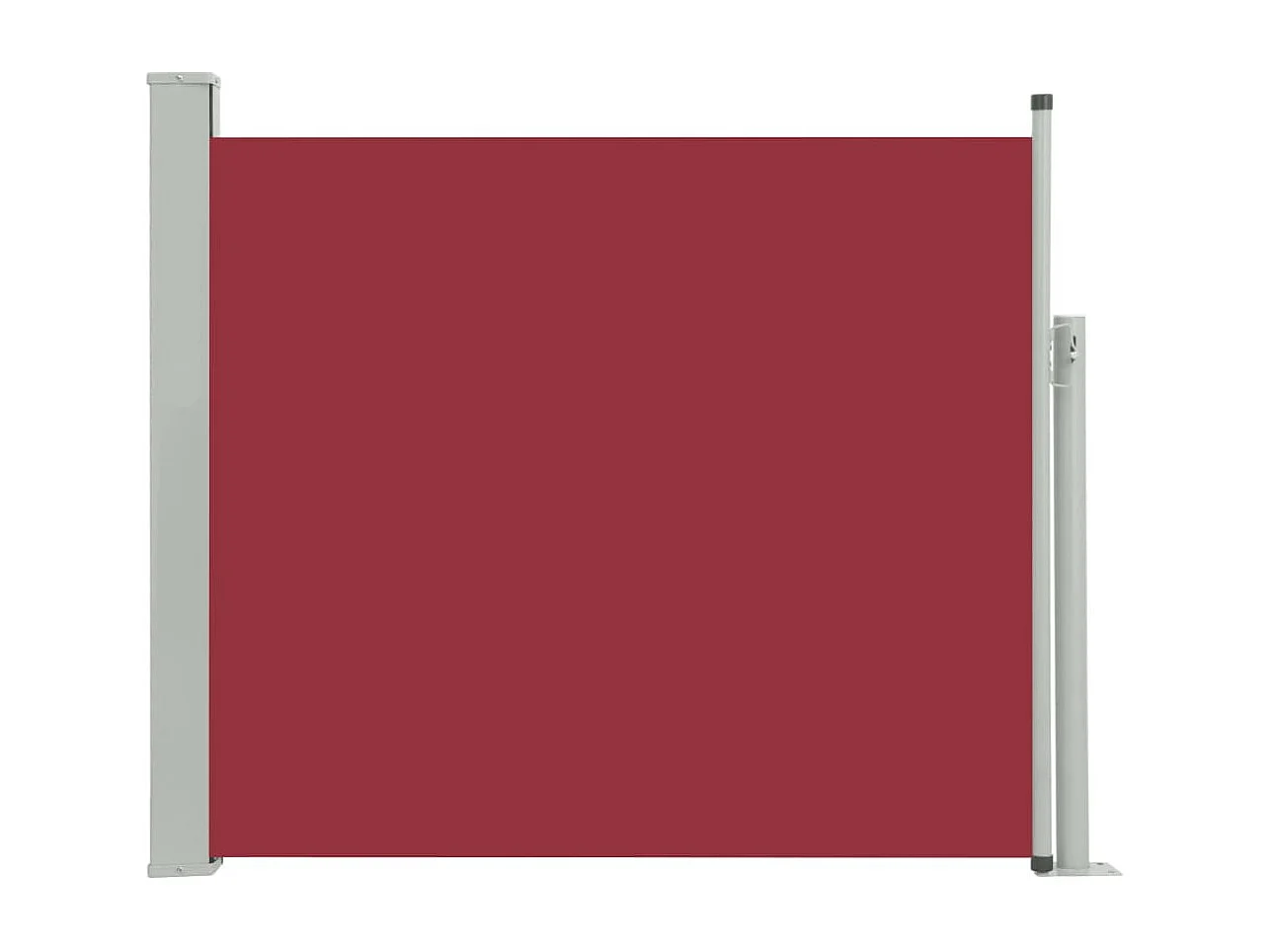 Auvent latéral rétractable de patio 100x300 Rouge