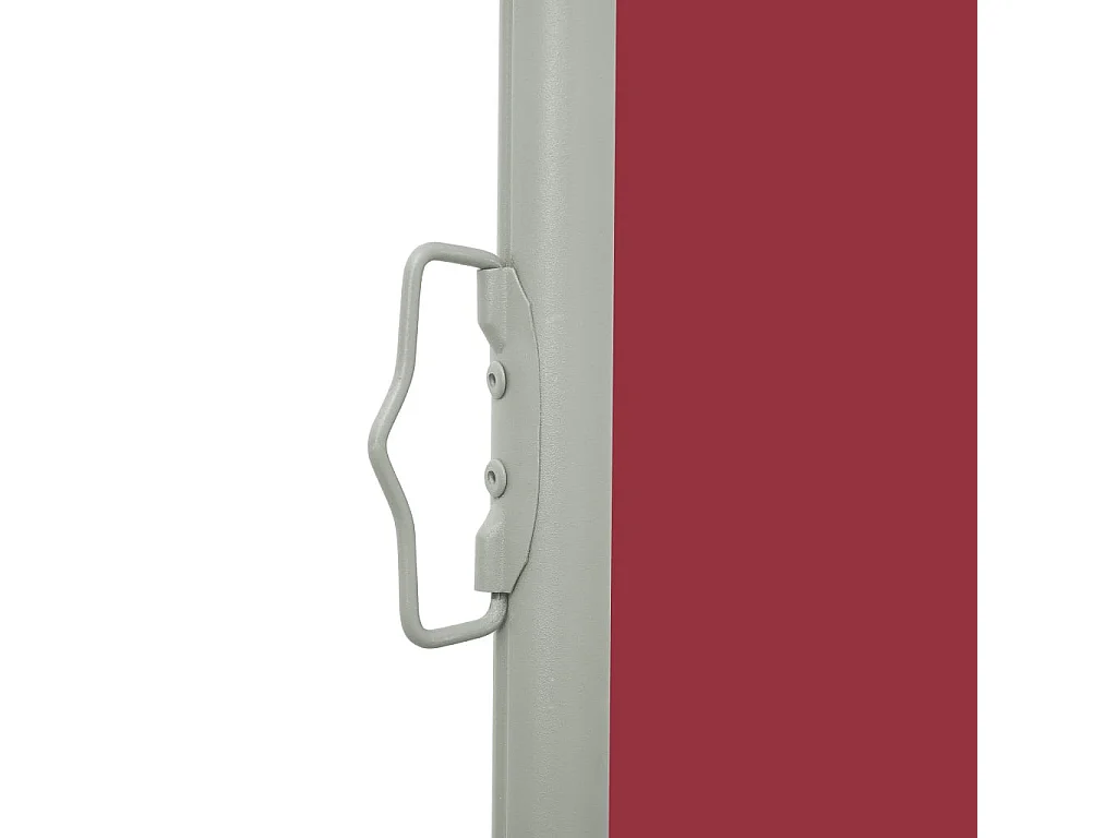 Auvent latéral rétractable de patio 100x300 Rouge