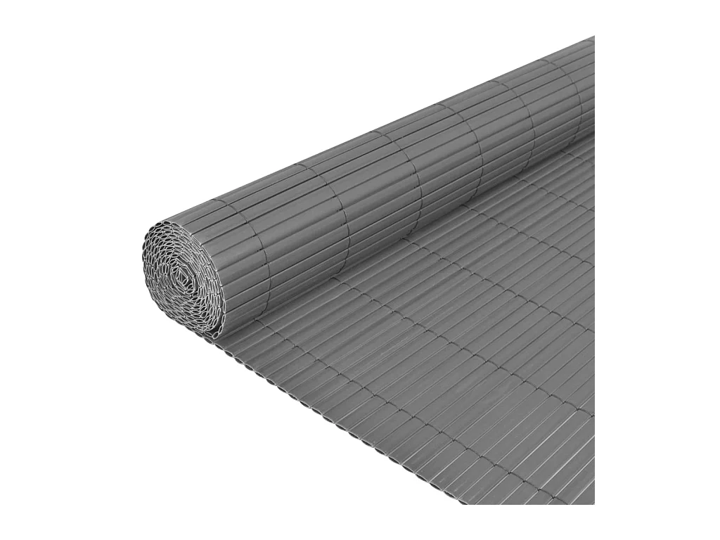 Clôture de jardin Double face PVC 150x500 Gris