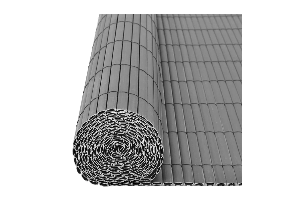 Clôture de jardin Double face PVC 150x500 Gris