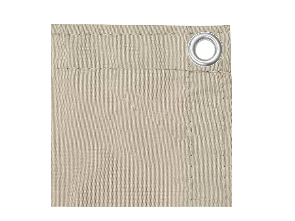 Écran de balcon Beige 120x500 Tissu Oxford