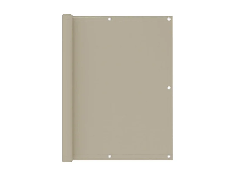 Écran de balcon Beige 120x500 Tissu Oxford