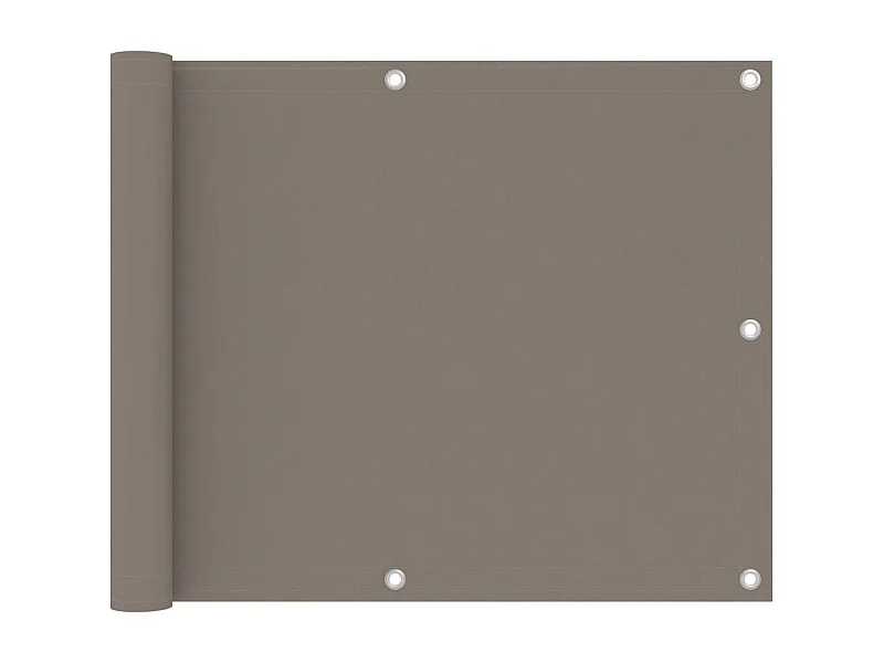Écran de balcon Taupe 75x600 Tissu Oxford