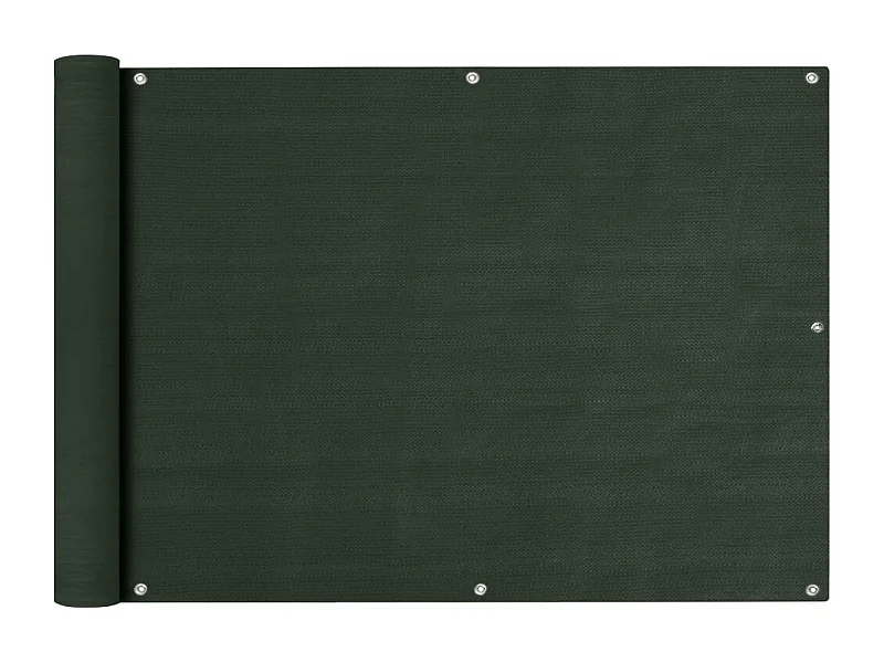 Écran de balcon Vert foncé 75x600 PEHD