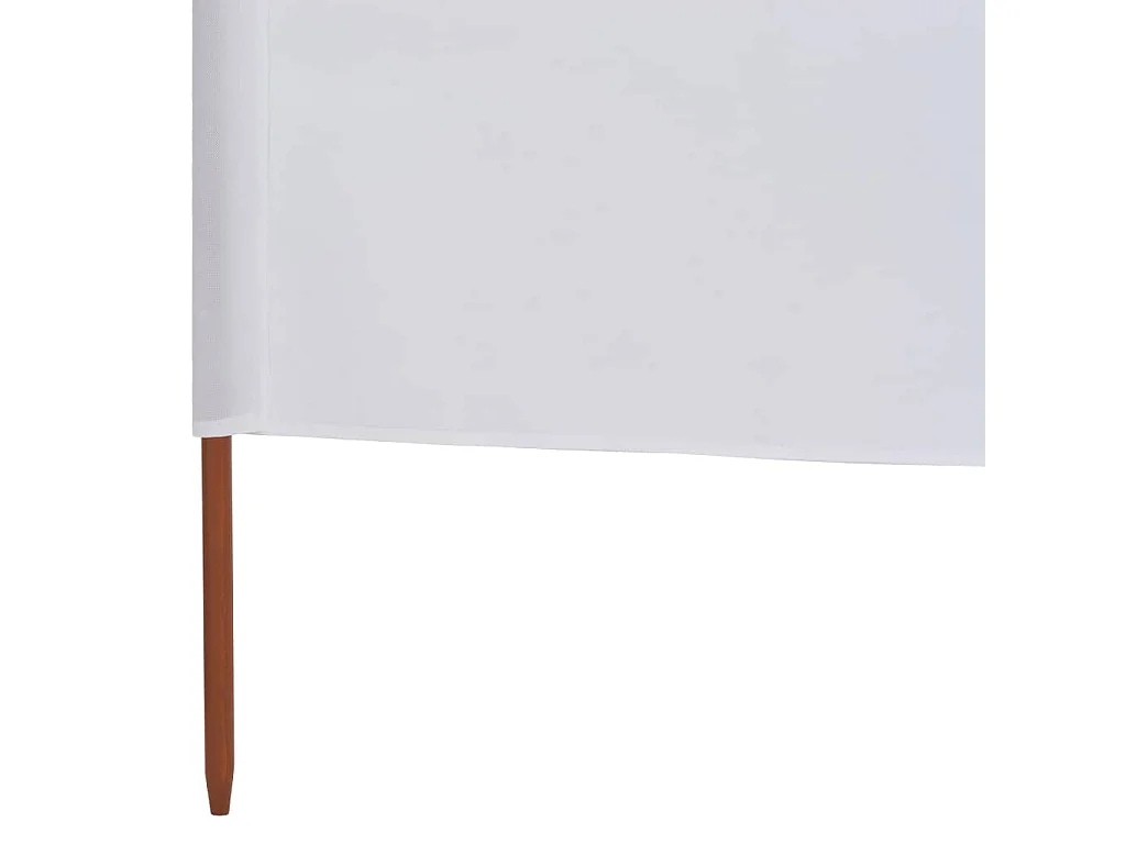 Paravent 9 panneaux Tissu 1200x160 Blanc sable