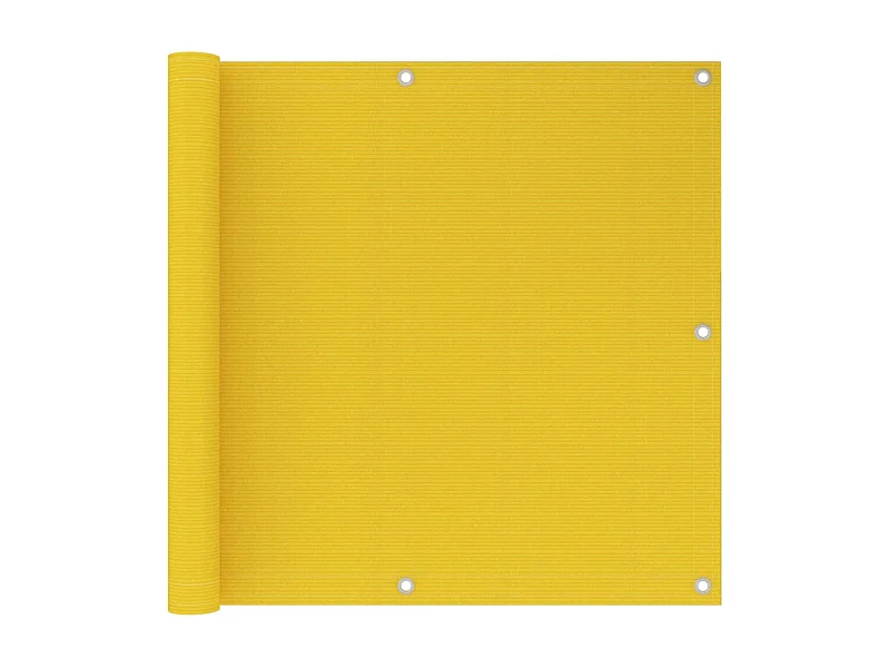 Écran de balcon Jaune 90x500 PEHD