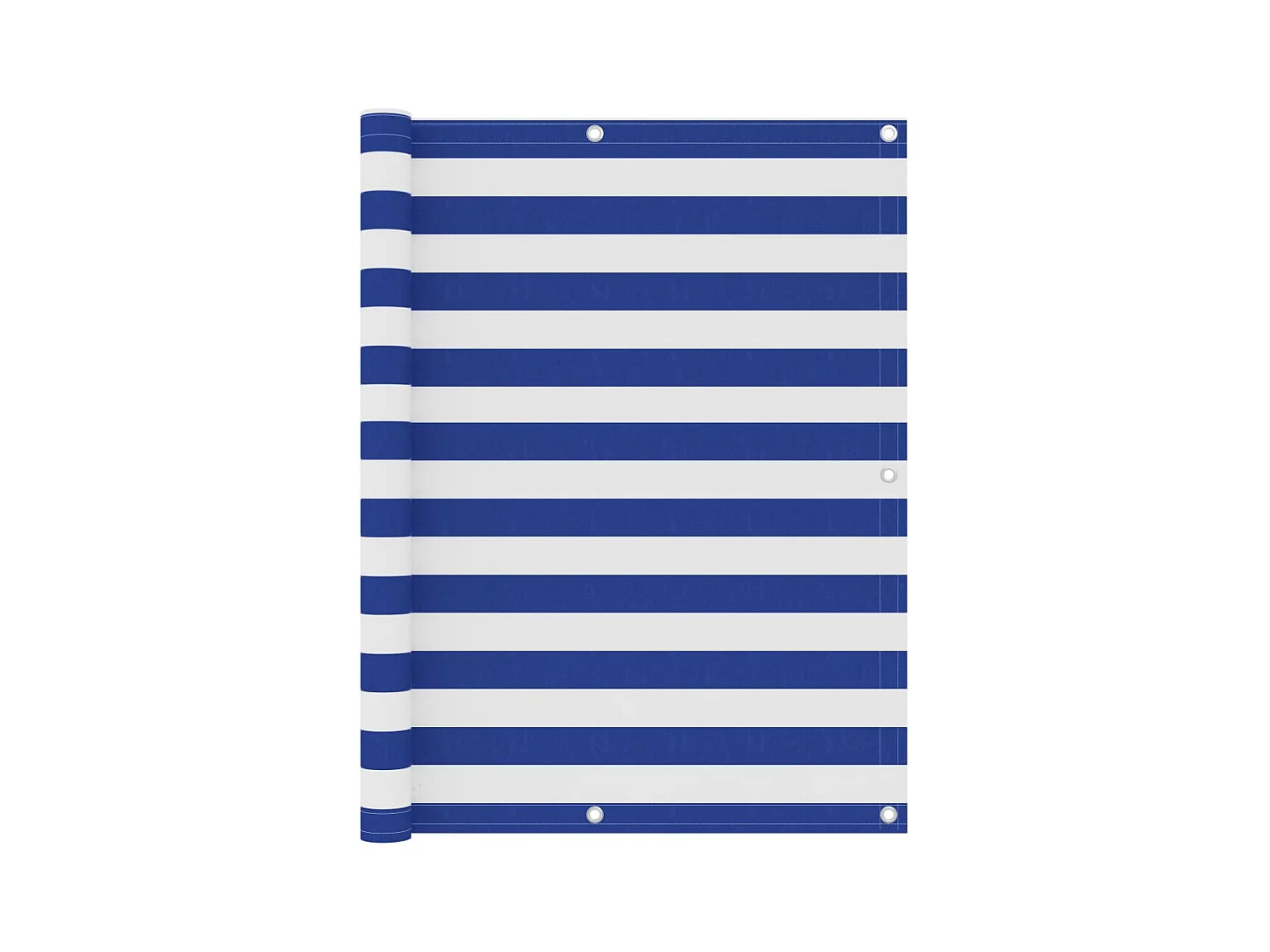 Écran de balcon Blanc et bleu 120x300 Tissu Oxford