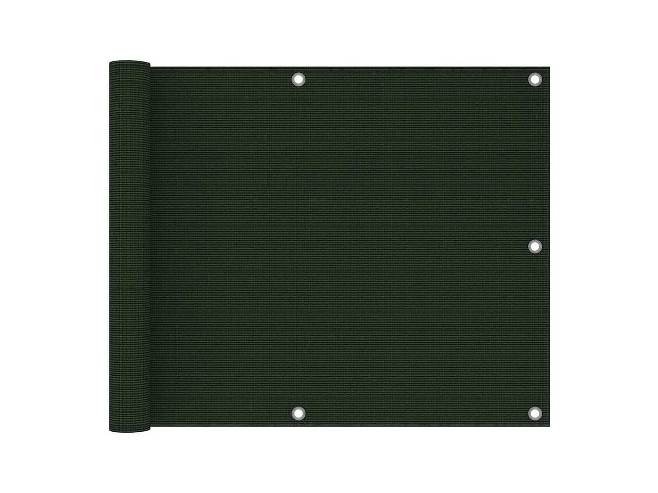 Écran de balcon Vert foncé 75x500 PEHD