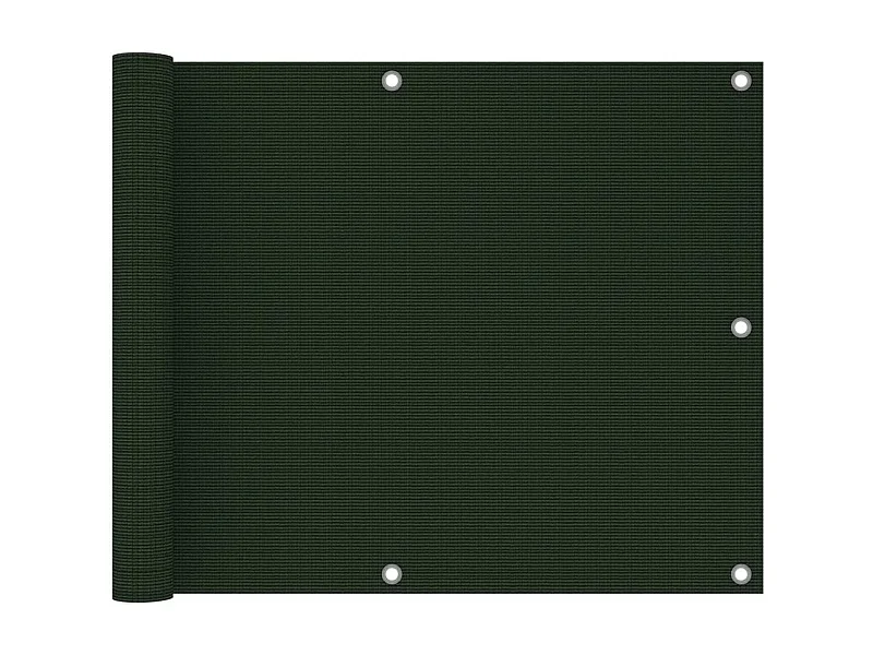 Écran de balcon Vert foncé 75x500 PEHD
