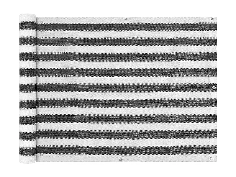 Écran de balcon en PEHD 90x400 Anthracite et blanc