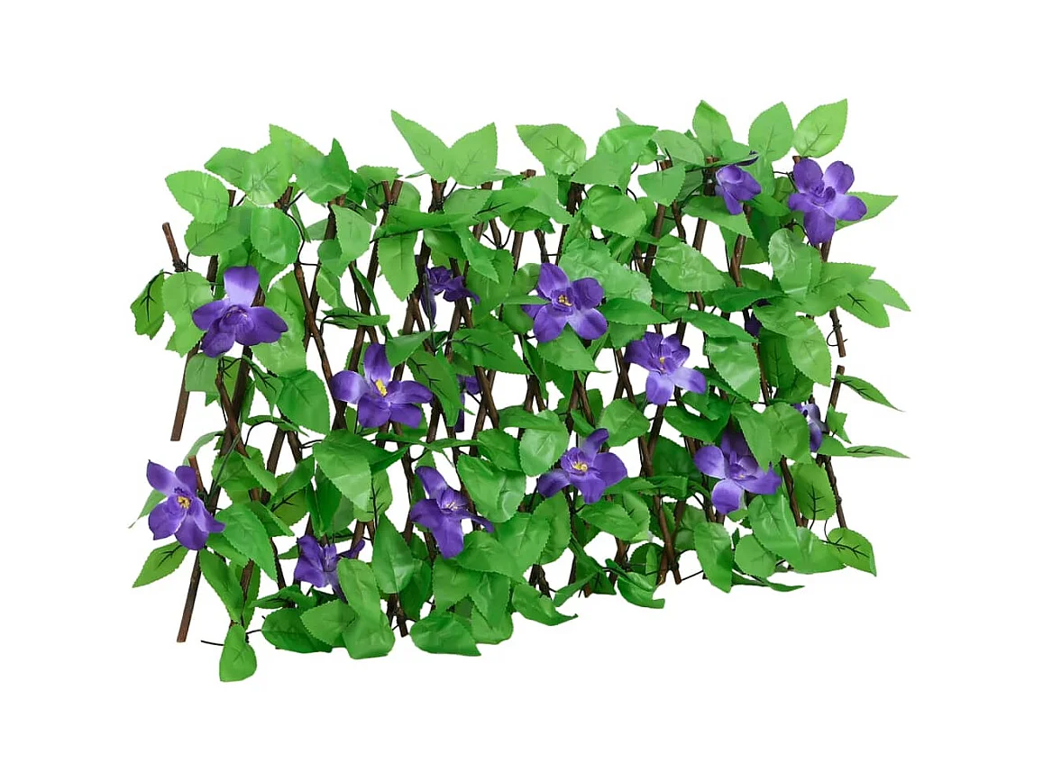 Treillis de lierre artificiel extensible 5 pcs vert 180x30