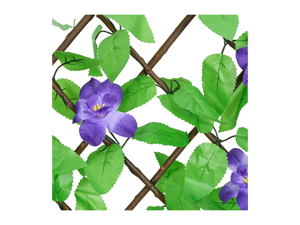 Treillis de lierre artificiel extensible 5 pcs vert 180x30