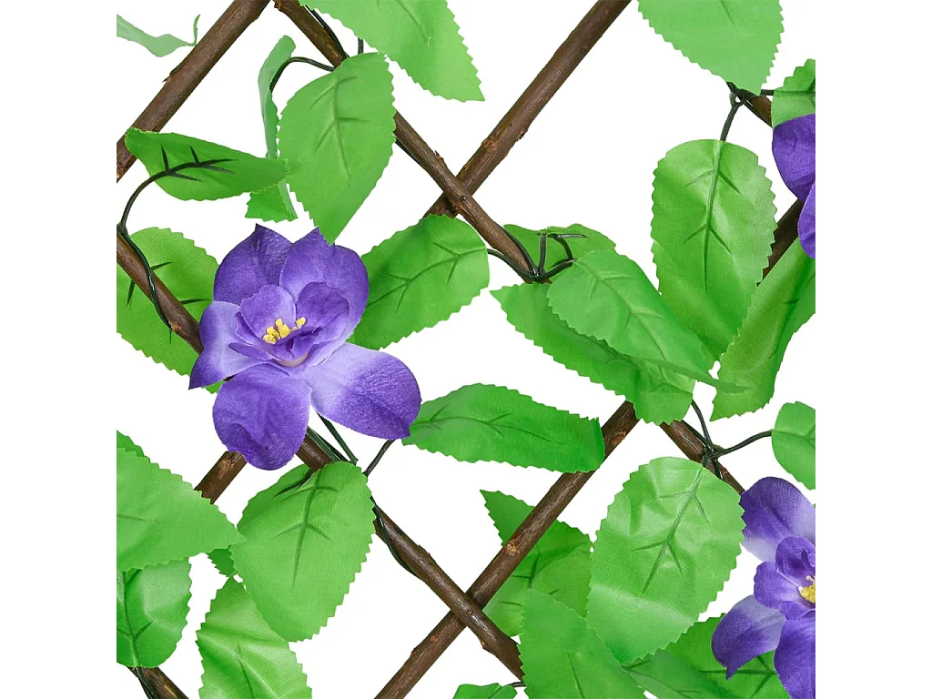 Treillis de lierre artificiel extensible 5 pcs vert 180x30