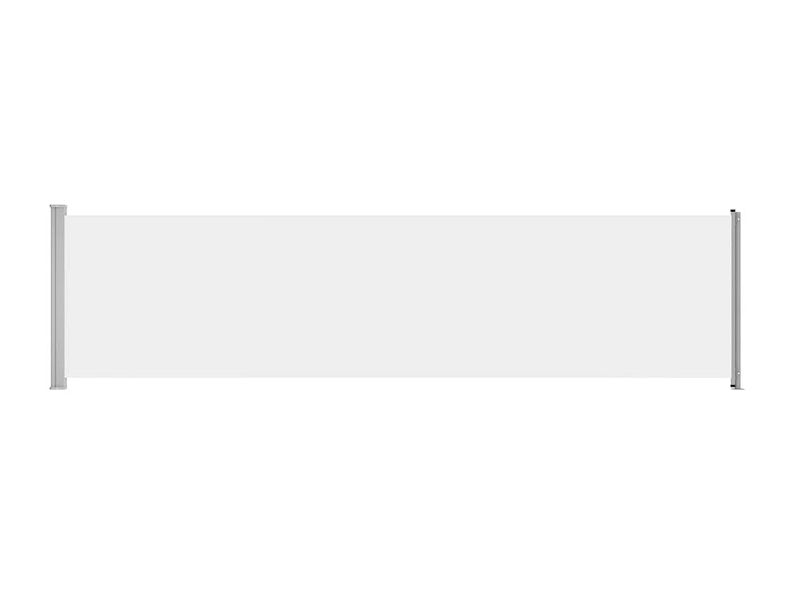 Auvent latéral rétractable de patio 600x160 Crème