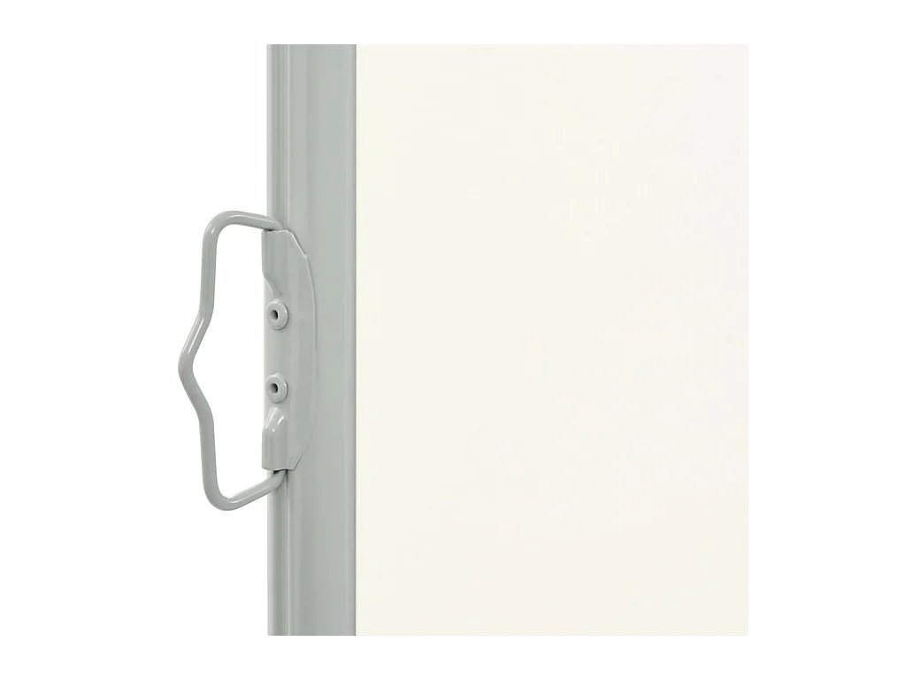 Auvent latéral rétractable de patio 100x300 Blanc cassé