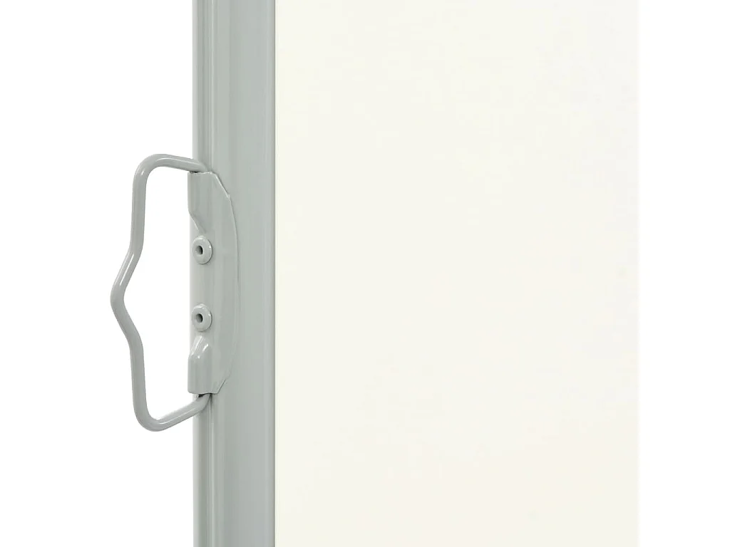 Auvent latéral rétractable de patio 100x300 Blanc cassé