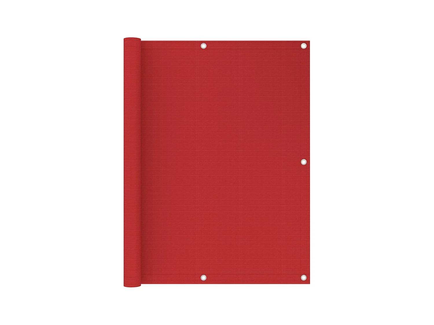 Écran de balcon Rouge 120x500 PEHD
