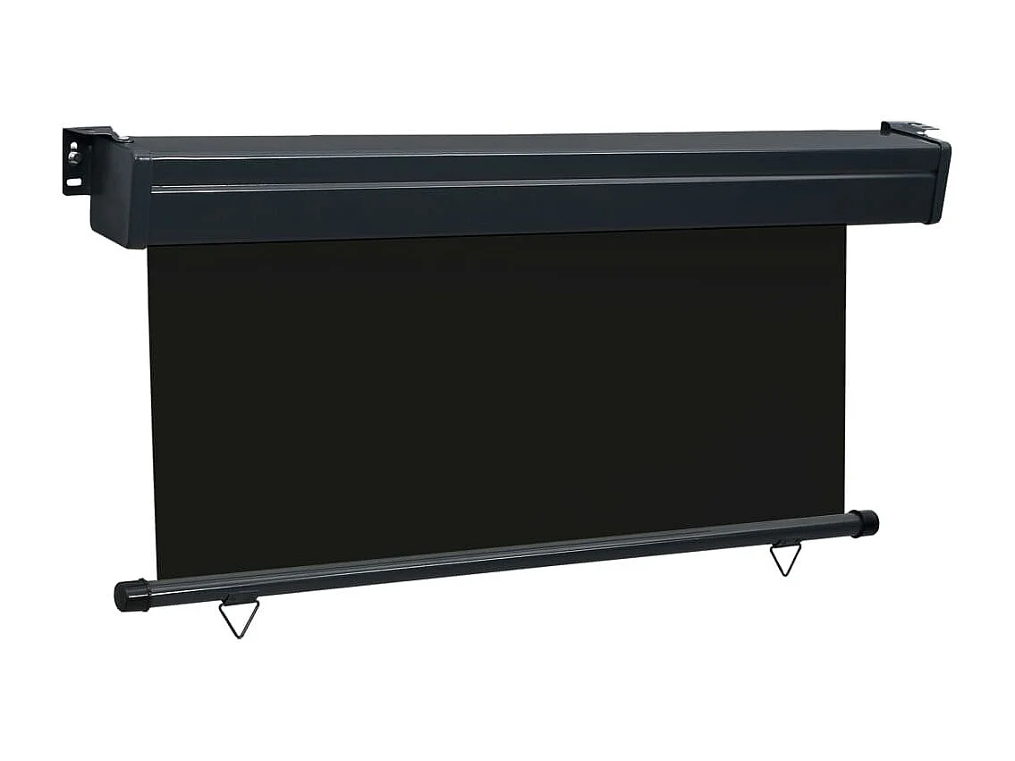 Auvent latéral de balcon 170x250 Noir 2