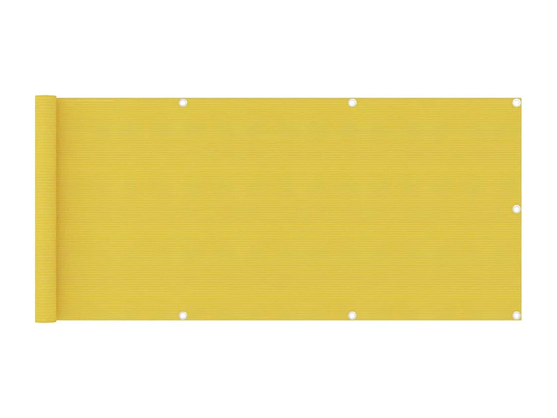 Écran de balcon Jaune 75x500 PEHD