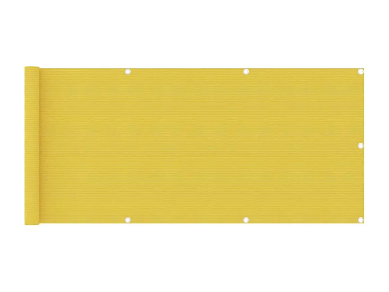 Écran de balcon Jaune 75x500 PEHD