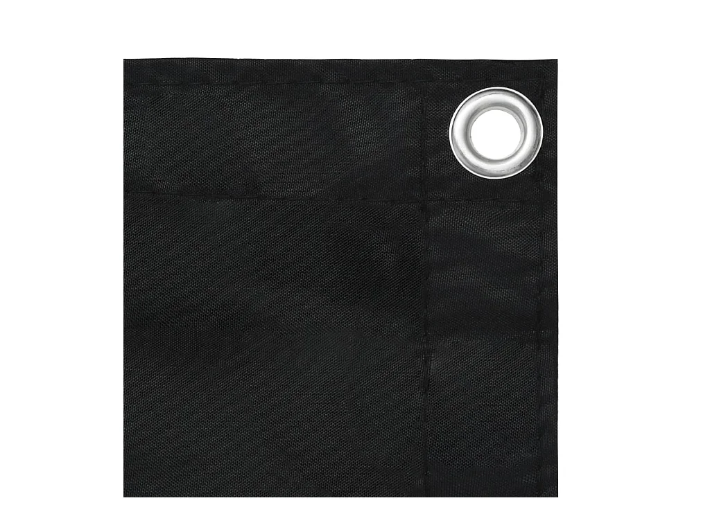 Écran de balcon Noir 90x400 Tissu Oxford
