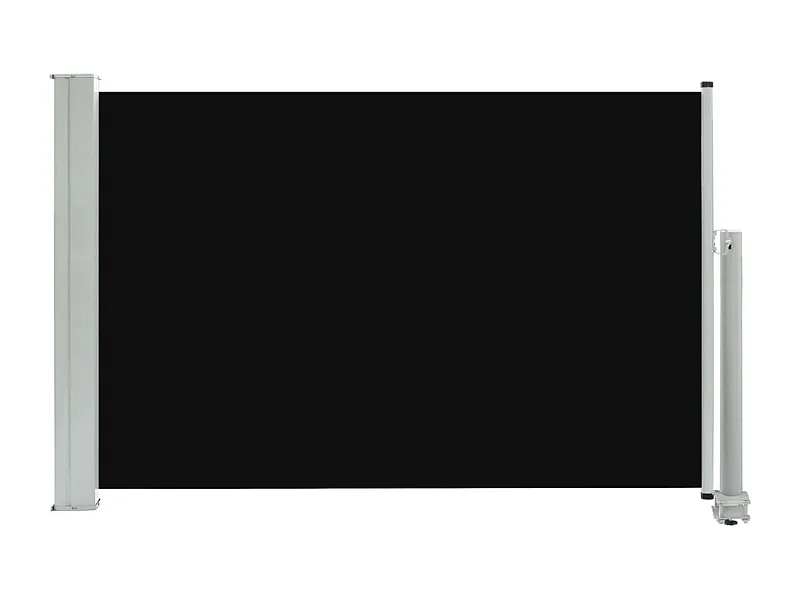 Auvent latéral rétractable de patio 60x300 Noir