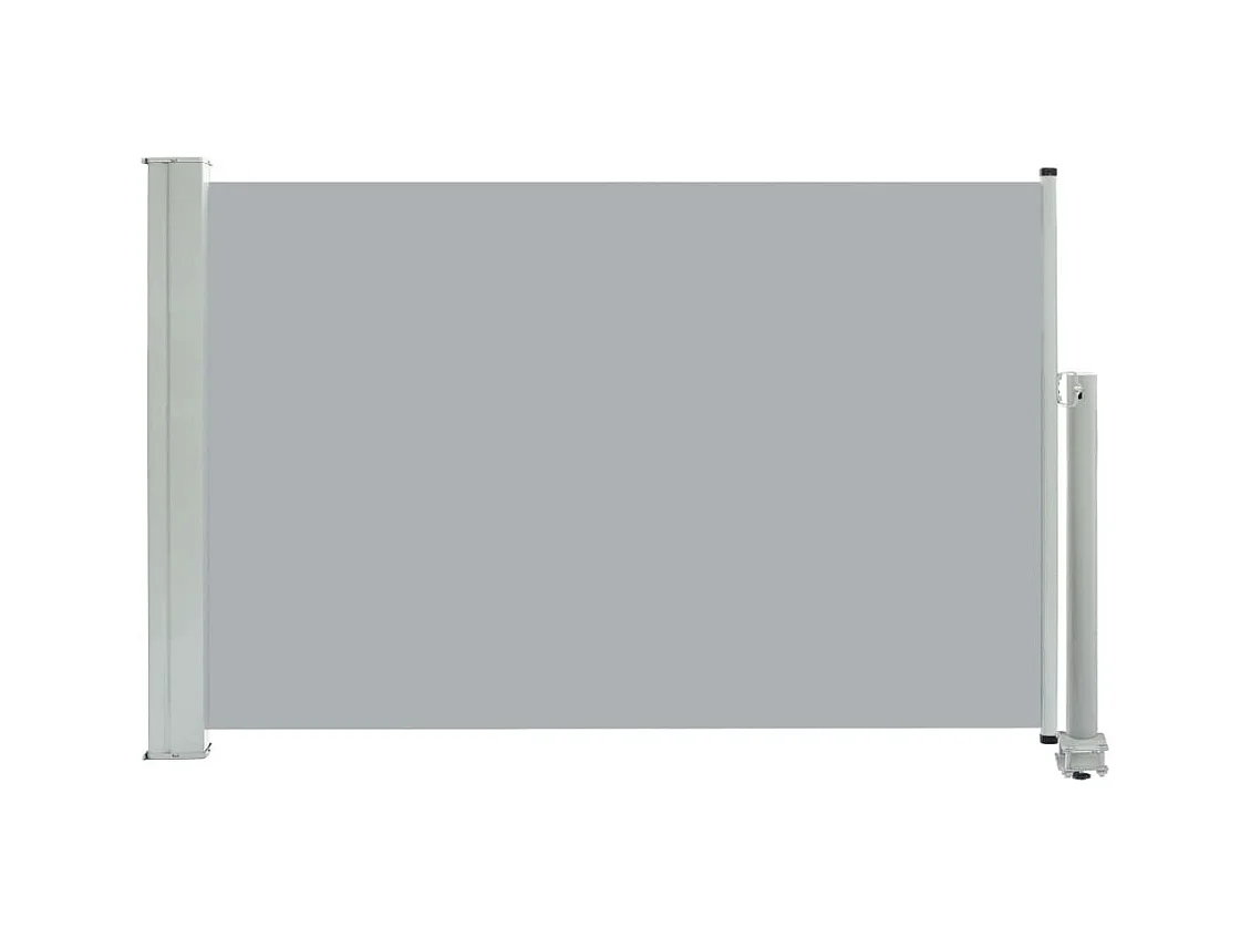 Auvent latéral rétractable de patio 60x300 Gris