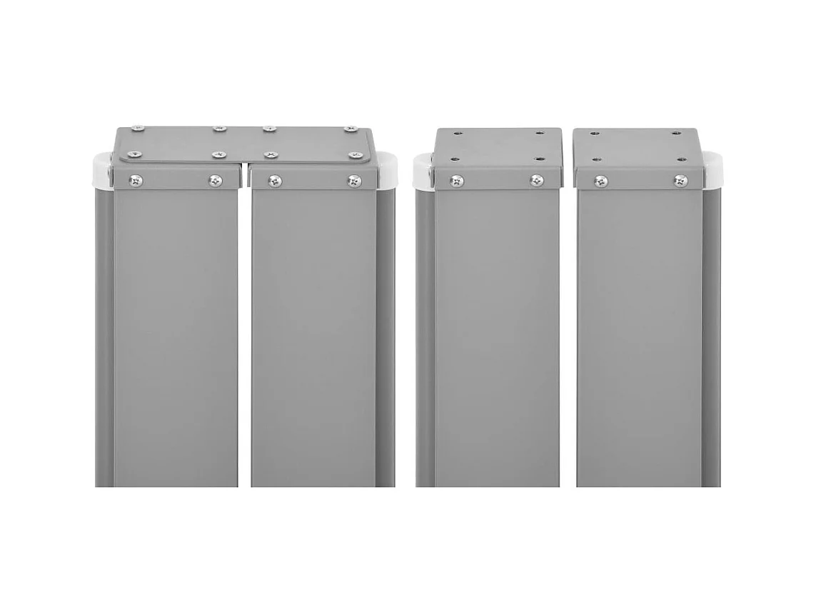 Auvent latéral double rétractable de patio 170x600 Crème