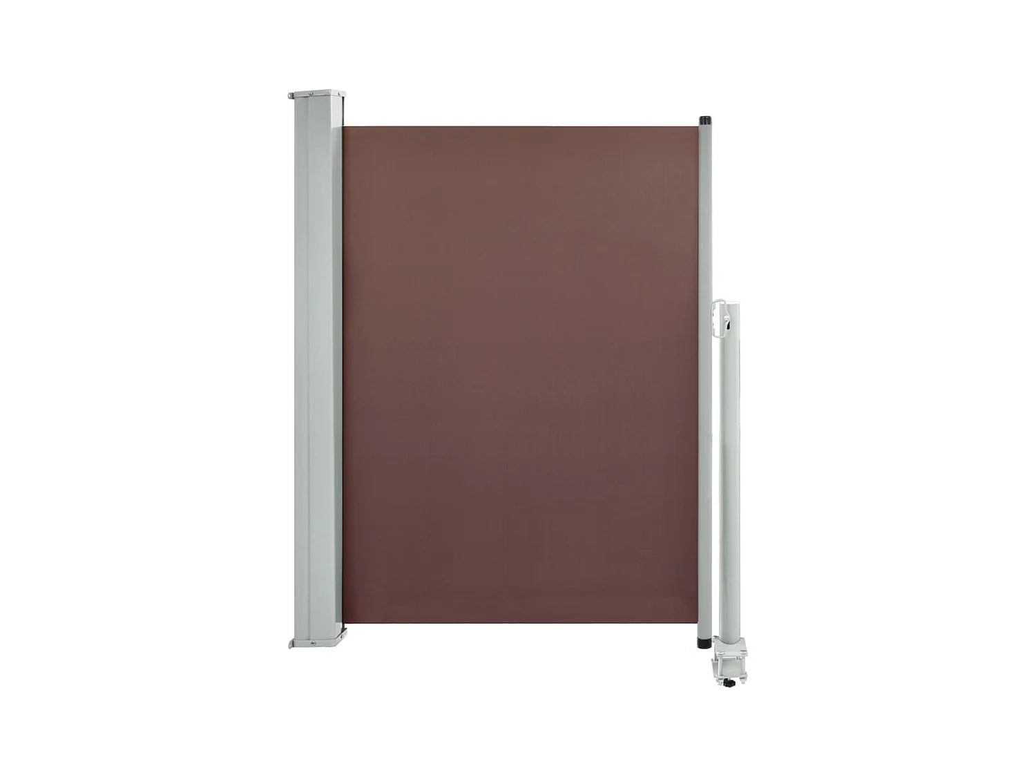 Auvent latéral rétractable de patio 100x300 Marron 2