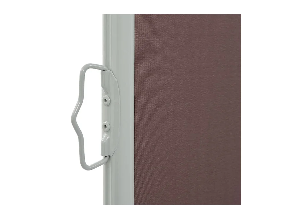 Auvent latéral rétractable de patio 100x300 Marron 2