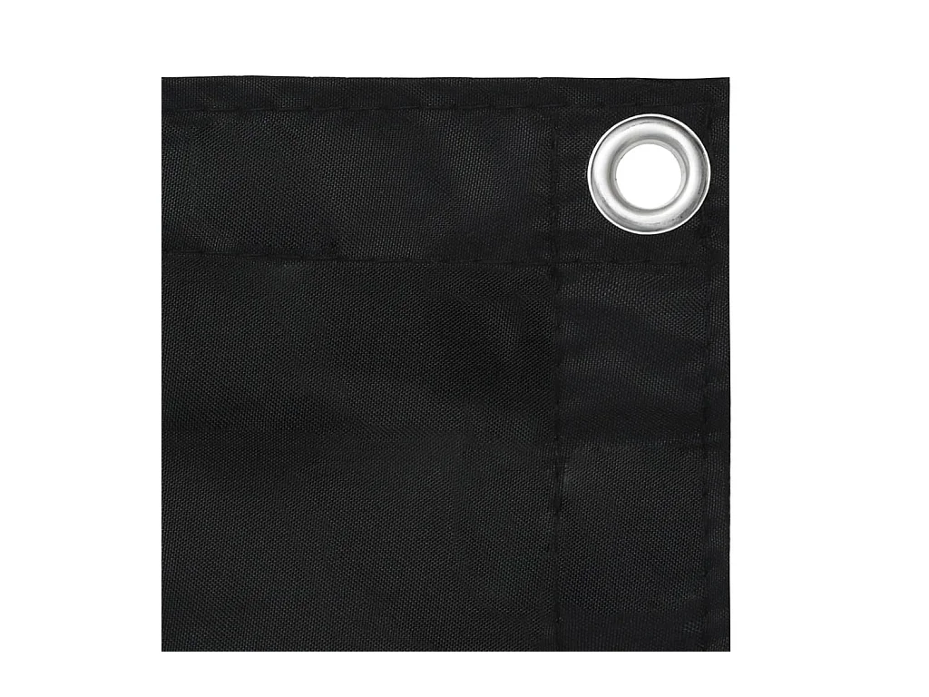 Écran de balcon Noir 75x500 Tissu Oxford