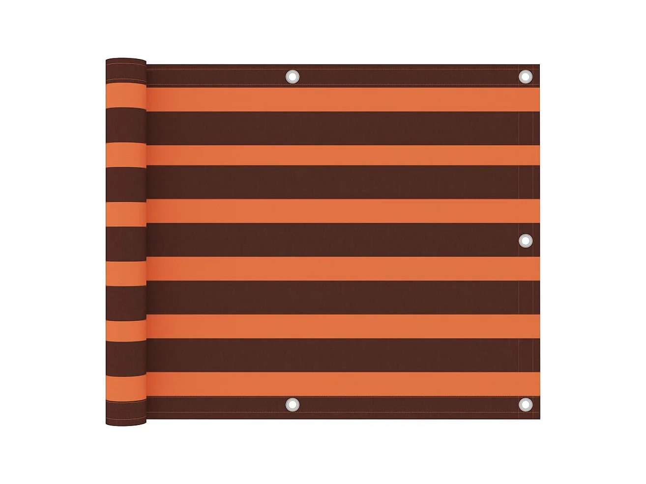 Écran de balcon Orange et marron 75x600 Tissu Oxford